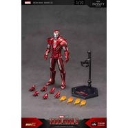 梔趣中動(dòng)鋼鐵俠手辦M7格納庫3全套4人偶2玩具5擺件6模型男孩生日禮物 鋼鐵俠M33+支架+多重配件