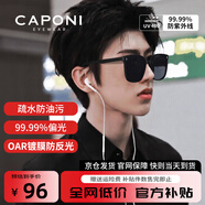 CAPONI尼龍偏光GM墨鏡男女太陽眼鏡防紫外線開車大臉眼睛明星配近視度數(shù) A款-0度（升級偏光版，更高清）