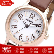西鐵城（CITIZEN）威卡Wicca Solartech 女士手表太陽能 KH4-921夜光防水女表 KH4-921-12 紅色