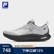 斐樂(lè)（FILA）官方男鞋NUVOLE JOG路跑鞋2025夏新款柔云健步鞋運(yùn)動(dòng)鞋 雨霧灰-NC 40