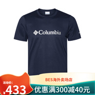 Columbia2025春夏新款哥倫比亞男女速干衣清涼科技透氣圓領(lǐng)短袖T恤AE0543 46625新款藏青(男女同款) M175/96A