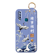 有恭vivoY3手機殼Y32腕帶Y33s支架Y3高顏值u3x硅膠Y10軟殼Y5S簡(jiǎn)約U3女 薰衣灰-灰諸事順利鶴【單殼】盒 VIVO Y3