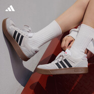 adidas「小鋸齒」D-PAD CLASSIC休閑美高風(fēng)復(fù)古籃球板鞋阿迪達(dá)斯 淺灰/黑色/淺猩紅   37