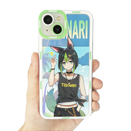 凌彩創(chuàng  )藝原神手機保護殼適用于蘋(píng)果14promax新款opporeno6小米12 海邊雷神天眼透明保護殼 iPhone 14 Pro