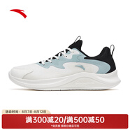 安踏氫跑GZ|男鞋運(yùn)動鞋跑步鞋男士夏季新款網(wǎng)面透氣超輕跑鞋 【漫步】象牙白/黑/灰霧藍(lán)5573-1 42 (男8.5)
