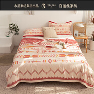 BLISS水星家紡出品夏天辦公室午睡毛毯珊瑚絨沙發(fā)毯子毛巾被空調(diào)毯蓋毯 小資情調(diào)-紅 200cm*230cm