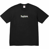 Supreme新款迷彩純棉短袖重磅男女T恤休 黑色 S