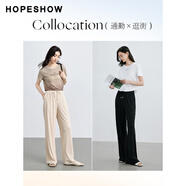 紅袖（hopeshow）休閑褲 長褲90124111201 米色 L