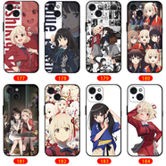 WENYAFF iPhone13pro/14/15/16promax手機殼玻璃16/15/14plus蘋果13/12mini二次元se3硅膠6S/7/8防摔軟套 莉可麗絲錦木千束井之上瀧奈 直邊液態(tài)硅
