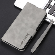 諾焱適用紅米note14pro+手機(jī)保護(hù)殼redminoto13pro保護(hù)套naote12t 覆古灰羊巴翻蓋皮套送全屏膜掛繩 紅米 ote 10