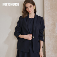 ROEYSHOUSE羅衣新款女裝無(wú)袖連衣裙春裝新款高級感中長(cháng)裙11693 藏青色 （外套） XL