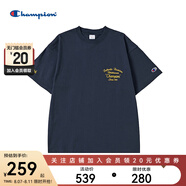 Champion美國冠軍短袖T恤U4ASSJM62 M607藏青色 L