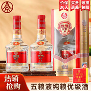 五糧液 宜賓五糧液股份52度濃香型白酒糧食酒送禮白酒禮盒喜宴 52度 500mL 2瓶 興隆財(cái)富劍