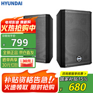 HYUNDAI現(xiàn)代專業(yè)10英寸音箱 家庭影院KTV音響家用組合 專業(yè)娛樂活動K歌會議舞臺設備專業(yè)豎箱BK10音箱一對