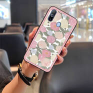 盧盧米（LULUMI）適用三星Galaxy A8S/SM-G8870手機(jī)殼動(dòng)漫搞怪可 黑殼-復(fù)古水彩玫瑰 三星galaxy a8s/sm-g8870