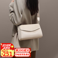 viney牛皮包包女包品牌斜挎枕頭包輕奢單肩包生日禮物高級感送女友老婆