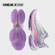 ONE MIX 玩覓火鳳凰全掌氣墊鞋減震透氣彈力柔軟運(yùn)動(dòng)鞋戶外通勤鴛鴦 薩洛蒙【小眾設(shè)計(jì)/氣墊/襪子】仙紫白 35 薩洛蒙35
