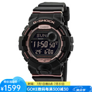 卡西歐（CASIO）G-Shock 數(shù)字表防水運(yùn)動(dòng)女士手表 送女友黑粉甜酷色GMD-B800-1ER 黑粉甜酷色 青春可愛(ài)運(yùn)動(dòng)簡(jiǎn)約