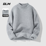 GLM毛衣男秋冬季保暖長袖內(nèi)搭半高領(lǐng)加厚打底衫男士針織衫