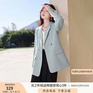 香影小西裝外套2025春秋新款米白氣質(zhì)休閑西服爆款職場輕熟風女裝 藍色 M
