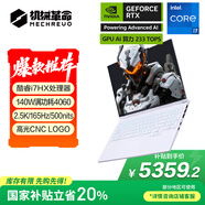 機械革命【國家補貼20%】極光X酷睿i7HX 16核游戲本筆記本電腦(i7-13700HX 16G 1T RTX4060 2.5K屏 白)