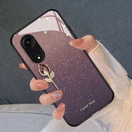 弛毅星空郁金香適用oppoa1pro手機(jī)殼A1pro新款A(yù)1保護(hù)套5G手機(jī)玻璃高清 [XBL720星空紫郁金香] OPPOA575G