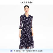 naersiling連衣裙（配腰帶）NF10527R5 中紫色 M