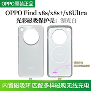OPPOFindx8s磁吸手機殼原裝原配廠保護套findX8Ultra芳綸纖維手機殼官方硅膠防摔硬殼Find X8S+手機殼 湖光白【原裝光彩磁吸手機殼】 簡裝未使用 OPPO Find X8 S +