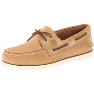 Sperry男士經(jīng)典船鞋全皮拼接舒適休閑鞋 Oatmeal 42