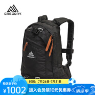 GREGORY格里高利FINE DAY戶外運動雙肩包男女跑步背包徒步多功能旅行背包 黑色-16L