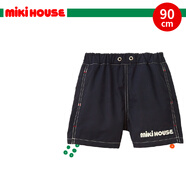 MIKIHOUSE 兒童服飾系列短褲休閑工裝褲寬松透氣五分褲夏透氣 黑色90cm