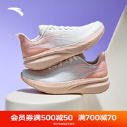 安踏（ANTA）云蹤丨緩震跑步鞋女鞋2025夏季新款輕便運動鞋跑鞋 紙莎白/水粉橙-2 36 (225mm)