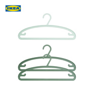 宜家（IKEA）SPRUTTIG埃斯汀衣架晾衣架掛衣架收納衣?lián)我路焓覂?nèi)家用 綠色衣架3只裝
