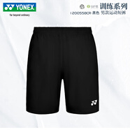 YONEX新款尤尼克斯羽毛球服短褲男女速干運動褲比賽服下裝 男款 120055 黑色 M
