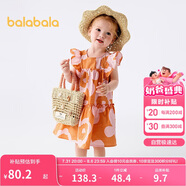 巴拉巴拉寶寶連衣裙嬰兒裙子兒童公主裙女童夏裝2025甜美時尚208225111005