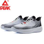 匹克peak/籃球鞋男低幫運動(dòng)鞋耐磨防滑減震輕便透氣男鞋 大白/黑色 42