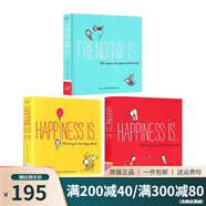 英文原版 Happiness is 500 Ways to Be in the Moment 治愈系繪本 3冊 500 Ways to Show I Love You 漫畫故事圖畫書 綠山墻