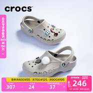 卡駱馳crocs洞洞鞋貝雅男鞋女鞋輕便耐磨一腳蹬拖鞋休閑鞋|10126 卵石色-2V3 36 /37(220mm)