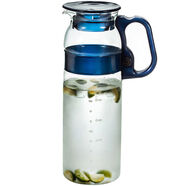 怡萬家（iwaki）日本進口耐熱透明玻璃冷水壺涼水壺大容量家用水壺 1300ml