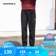 Converse匡威兒童裝男童褲子春秋兒童運動褲小學(xué)生修身長褲秋冬季束腳褲子 正黑色-梭織秋季 110 /50 【建議身高98-104cm】