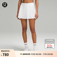 lululemon丨Varsity 女士風(fēng)琴褶高腰網(wǎng)球裙速干芯吸 LW8AKVS 白色 S /6
