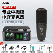 艾肯愛(ài)科技 akgp120 專(zhuān)業(yè)電容麥克風(fēng)錄音棚人聲直播設(shè)備話(huà)筒 4nanos+AKG P120