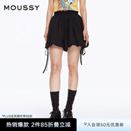 moussy 女裝新品甜美森系度假燈籠褲短款花苞褲028HSZ30-1561 020黑色 均碼 00020/F