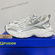 斐樂（FILA）FUSION女鞋風(fēng)帆鞋2024夏輕便休閑男鞋老爹鞋運(yùn)動(dòng)跑步鞋 【男】雪白/豆腐白-ST 41