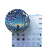 HYUNDAI懷舊唱片藍牙5.3音箱音樂(lè )播放器送朋友流沙版小音響桌面無(wú)線(xiàn)小巧 漸變藍繁星星空