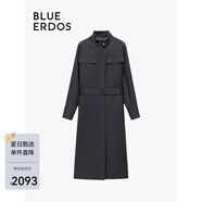 BLUE ERDOS連衣裙外套秋冬通勤立領(lǐng)挺括有型兩穿風(fēng)衣B246I4005 黑 165/84A/M