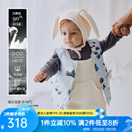 OAK FAMILY兒童羽絨馬甲女童加厚羽絨背心嬰幼兒雙面馬甲 胖達(dá)熊 120 cm