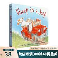 英文原版 Sheep in a Jeep 紙板書 小羊向前沖 廖彩杏推薦 朗朗上口韻文 兒童啟蒙繪本 綠山墻 Sheep in a Jeep 小羊向前沖 紙板書
