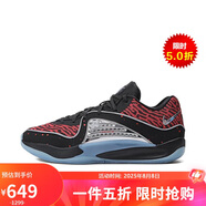 耐克NIKE男籃球鞋KD低幫運動鞋DV2916-004黑紅43