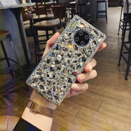 適用紅米note9Pro手機殼5G11奢華k30鑲鉆note8/7防摔20保護套 紅米 note9(4G)白色鑲鉆